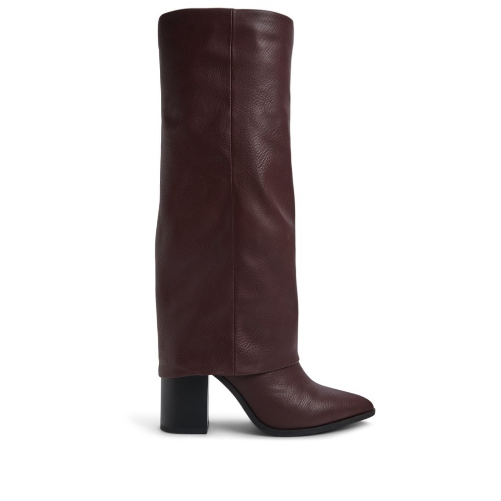 Burgundy Knee High Boots